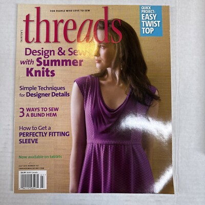 Threads Magazine July 2013 Summer Knits, Simple Techniques for Designer Details
