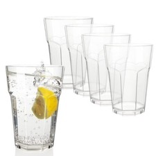 10 Bicchieri Infrangibili in Plastica da 400cc per Mojito Cocktail Bibite - 2763