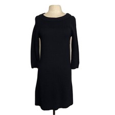 WHITE HOUSE BLACK MARKET Women’s S Viscose Nylon Sweater Knit Dress Black