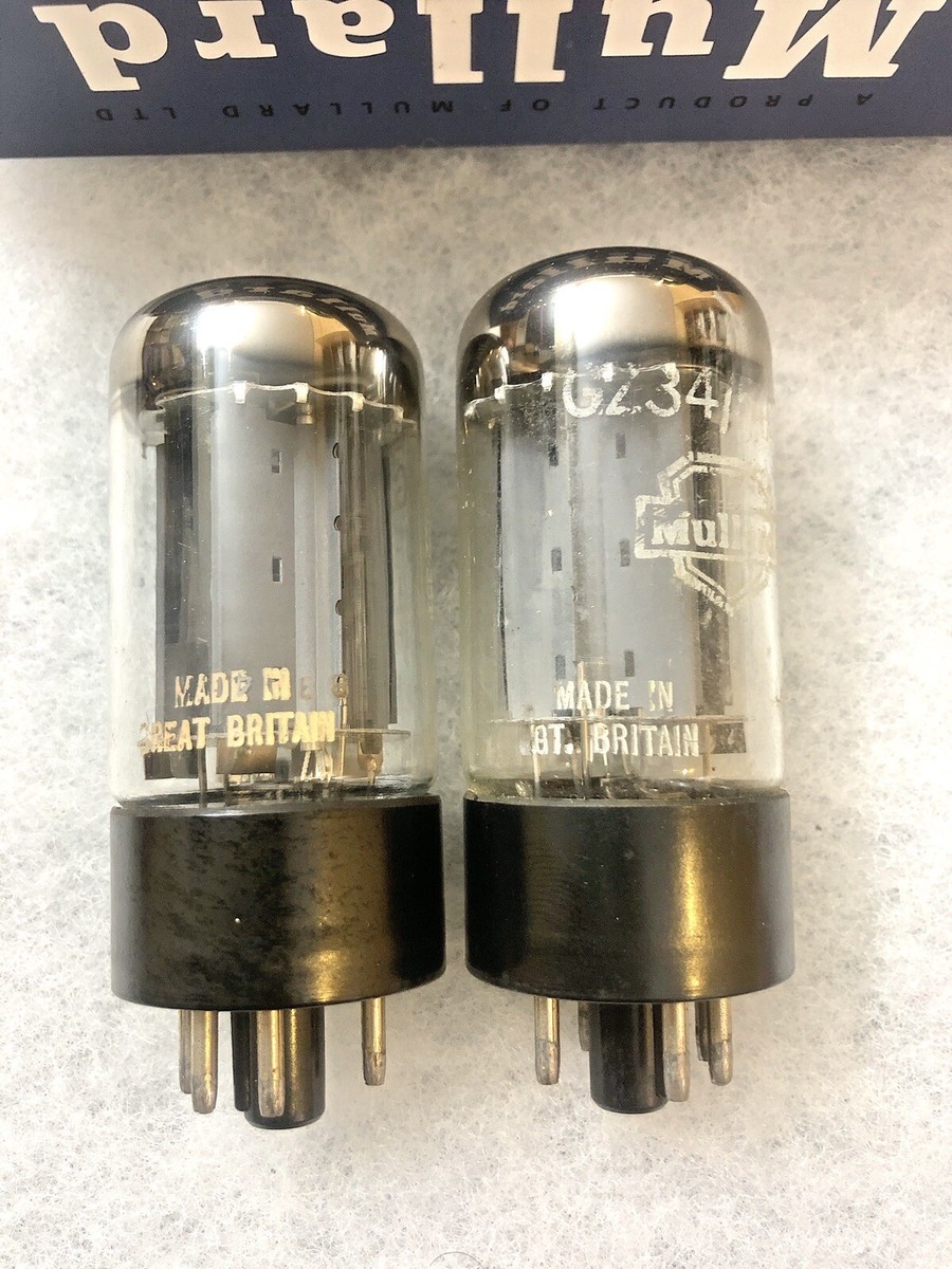 GZ34 5AR4　真空管　MULLARD VALVO 金属ベース　イギリス製 Mullard GZ34 / 5AR4 Fat Base #601 Full Wave Rectifier Tube Vintage