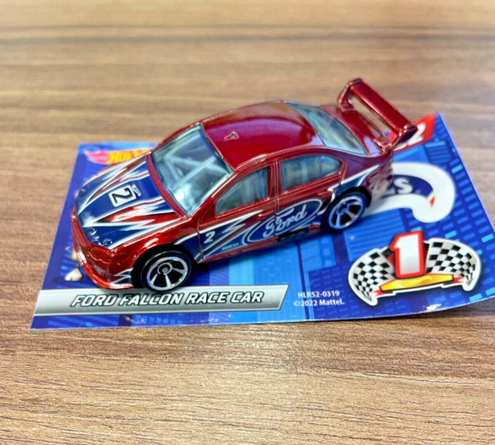 Hot Wheels Ford Falcon Race Car #002 HW ‘22 Mystery Models Red Loose VHTF!