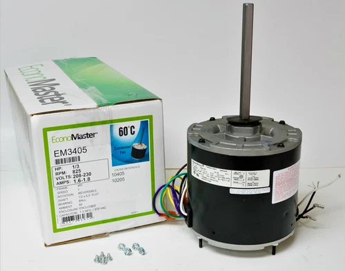 A/C Condenser Fan Motor 1/3 HP 825 RPM Replacement for Fasco D936 with Capacitor