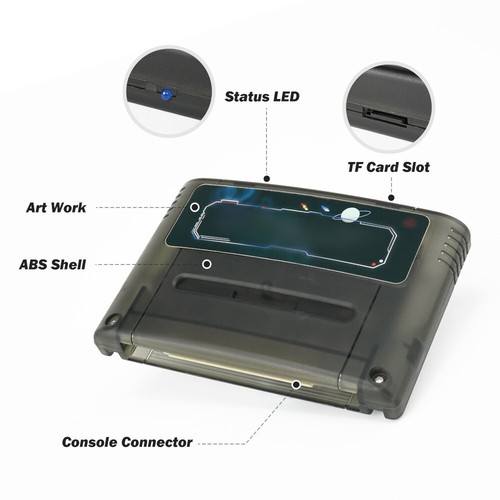 3000 in 1 Game Cartridge V1 Flash Card For SNES Super Famicom 16 bit US/EU/JP Ve - Foto 2 di 13