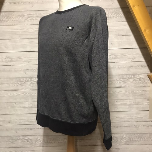 Nike Blue Navy Jumper Sweatshirt Pullover Cotton Lightweight Size Large L - Picture 8 of 9
