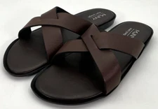 Marc Joseph New York Roman Court Men's Size 12 Brown Leather Sandals
