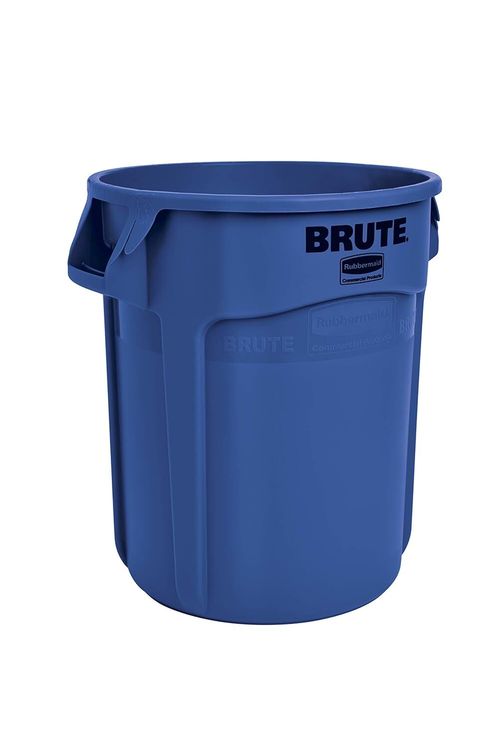 Commercial Products BRUTE Heavy-Duty Round Trash/Garbage Can, 20-Gallon, Blue, O