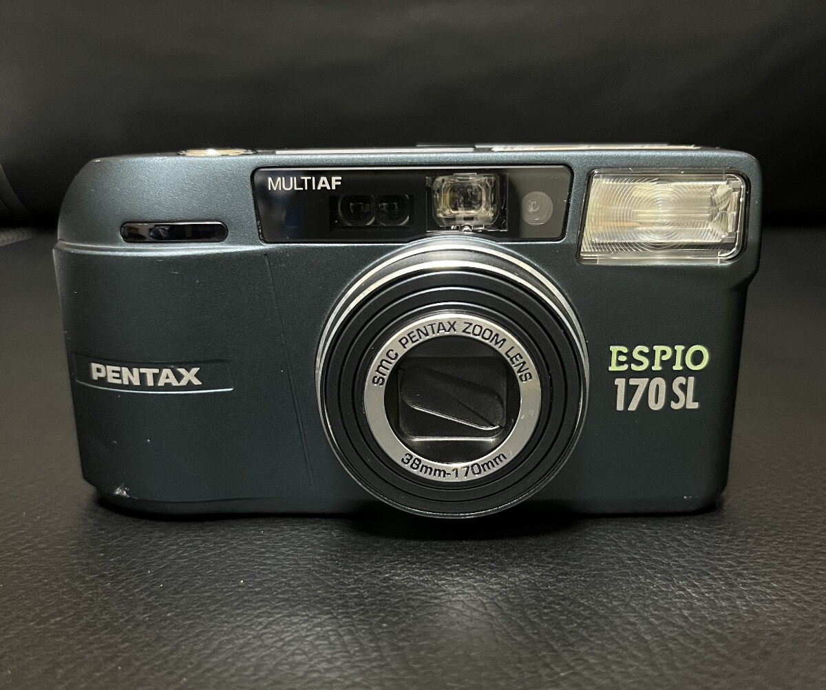 NEAR MINT] Rare color Pentax Espio 170SL Navy Blue Zoom 38