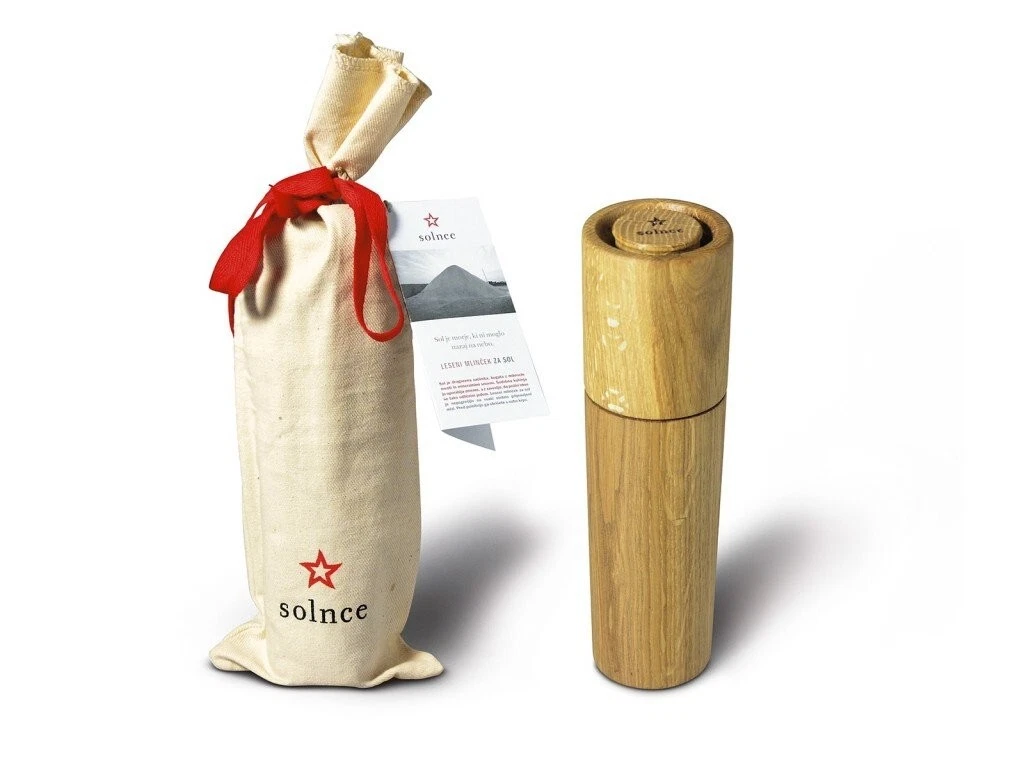 Piranske Soline Wooden Salt Mill