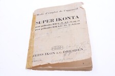   ZEISS SUPER IKONTA BII 6X9 4.5X6, DM 6.5X11 5X6.5 CM INSTRUCTIONS MANUAL 137-1