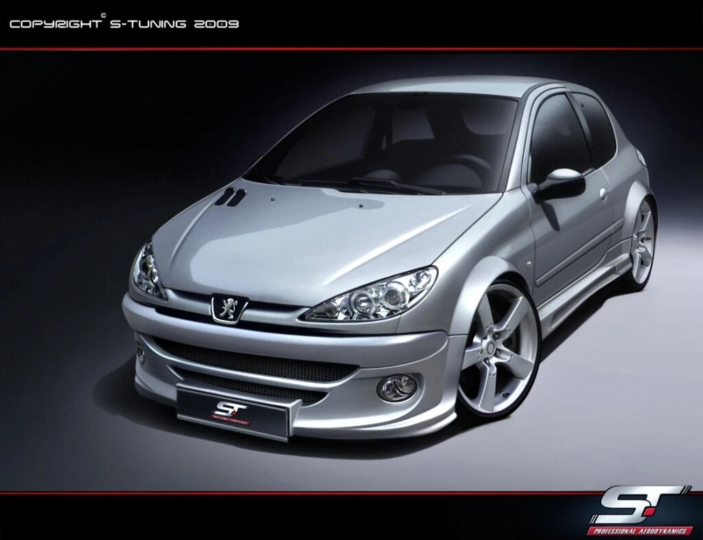 PEUGEOT 206 FULL BODY KIT BODY KIT FIT PERFECT REAL PHOTO
