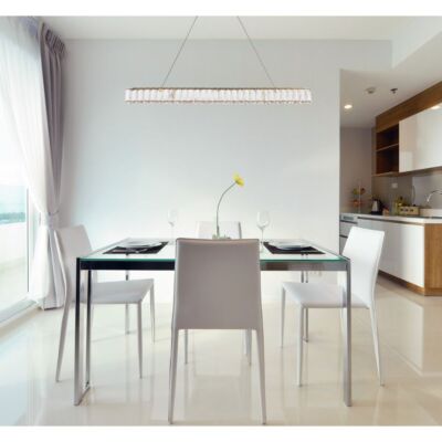 Chandelier LED Goldish Kitchen Island or Dining Room Crystal Light Fixture 38''