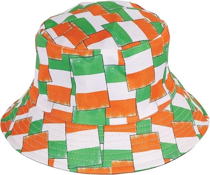 ST PATRICKS DAY Adult Irish Flag Bucket Hat