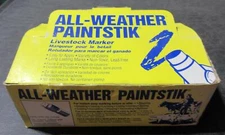 12 YELLOW All Weather Paintstik Paint Sticks Livestock Marker Swine Cow Sow Pig
