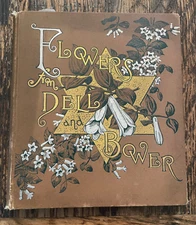 Flowers From Dell and Bower 1886 Barstow Skelding Victorian Chromolithographs
