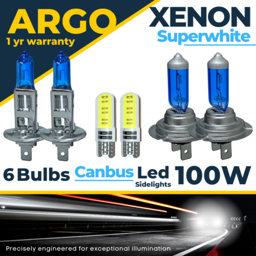 For Toyota Avensis T25 Headlight Bulbs 03-08 Xenon White Led Side Light Bulbs - Picture 1 of 12
