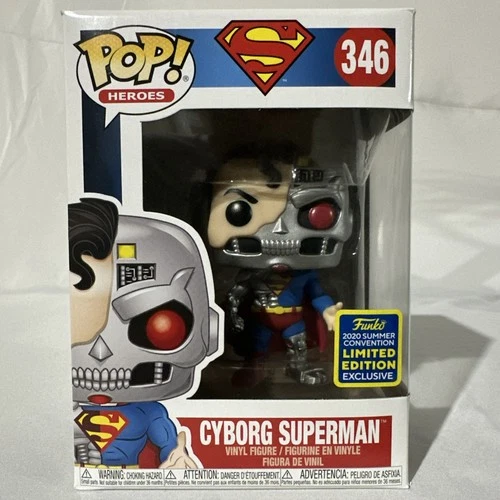 Funko Pop! DC Heroes CYBORG SUPERMAN #346 Official Con SDCC 2020 Figure