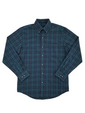 Big Mens Arrow Blue Plaid Button-Front Shirt Size 2 XL XXL  NEW