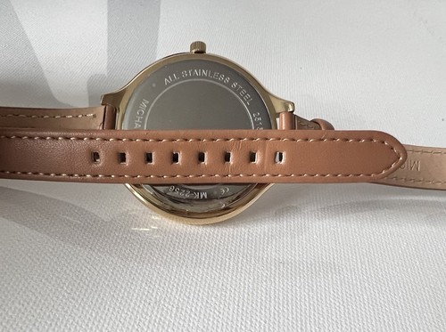 Michael Kors MK2256 Women Brown Leather Analog Champagne Dial Quartz Watch - Picture 6 of 6