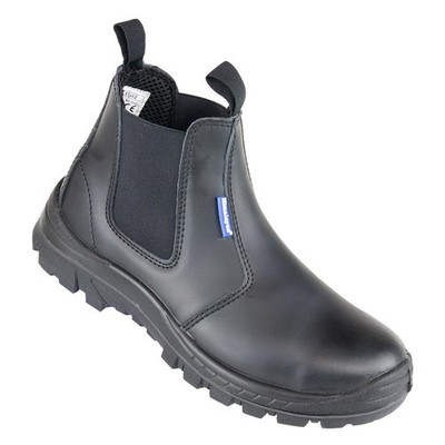 Himalaya S1P schwarz Leder Stahlkappe/Zwischensohle Sicherheit Händler Arbeitsstiefel #2602