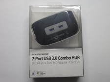 7-Port USB 3.0 Combo HUB w/ AC Adapter 12V/2.5A