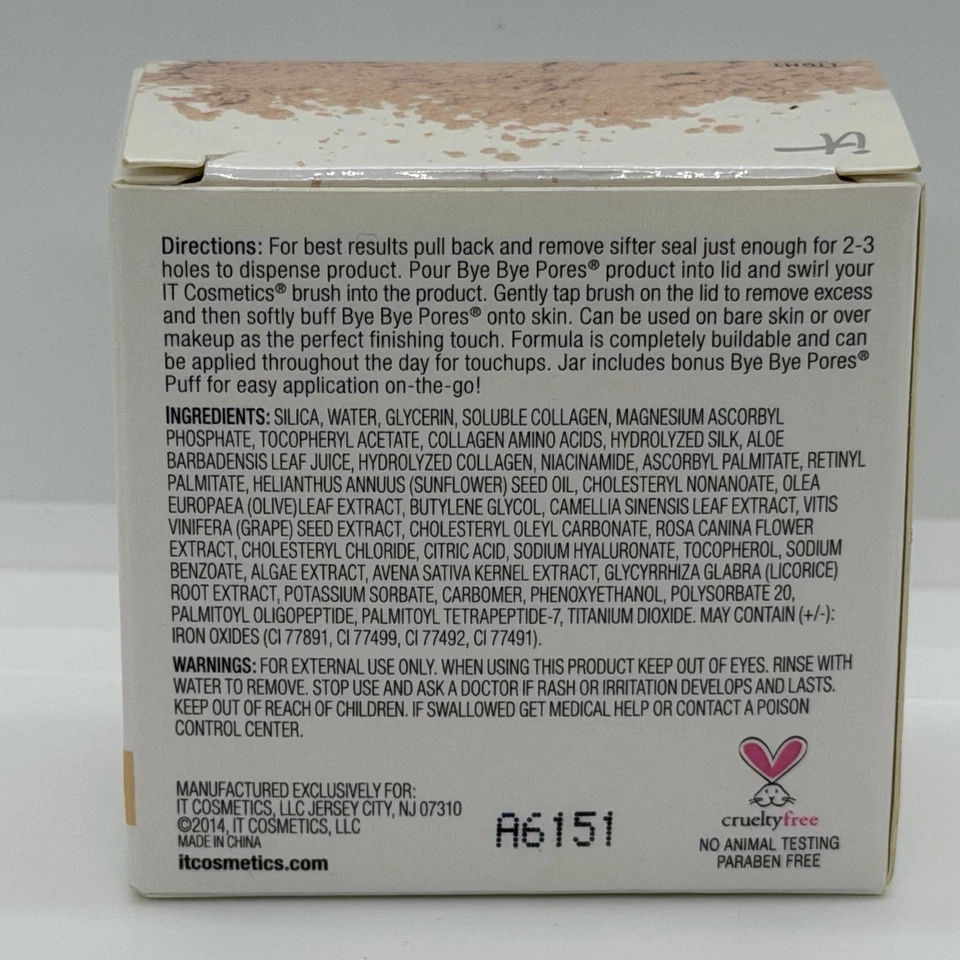 it Cosmetics BYE BYE PORES Finishing Powder LIGHT 0.24 oz., New in Box - Image 2 of 2