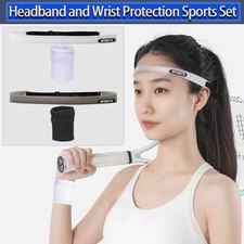 1pc Elastic Headband, Soft Silicone Headband, and Sports Wristband with Zipper P