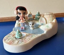Vintage MGA Sugar Planet Frozen Candy Sugar Girl Snowee & Her Pet Jax Playset