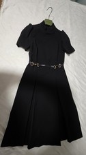 USED [AVAILABLE FOR IMMEDIATE PURCHASE] GUCCI HORSEBIT PLEATED DRESS GOOD
