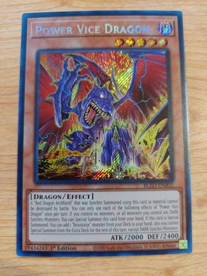 Power Vice Dragon - BLZD-EN002 - Near Mint NM - Secret Rare - 1st Edition