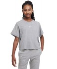 Nike Sportswear T-Shirt Women's S Gray Round Neck Pullover Style Short Sleeves