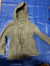 Old Navy 5T Green Jacket with Hood Lined with Zipper and Pockets