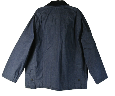 New, Barbour Men's Blue Bedale Denim Jacket in Indigo Size XXL
