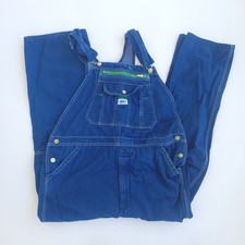 Liberty Overalls Mens 38x30 Blue Jean Denim Bibs Carpenter 100 Cotton Workwear