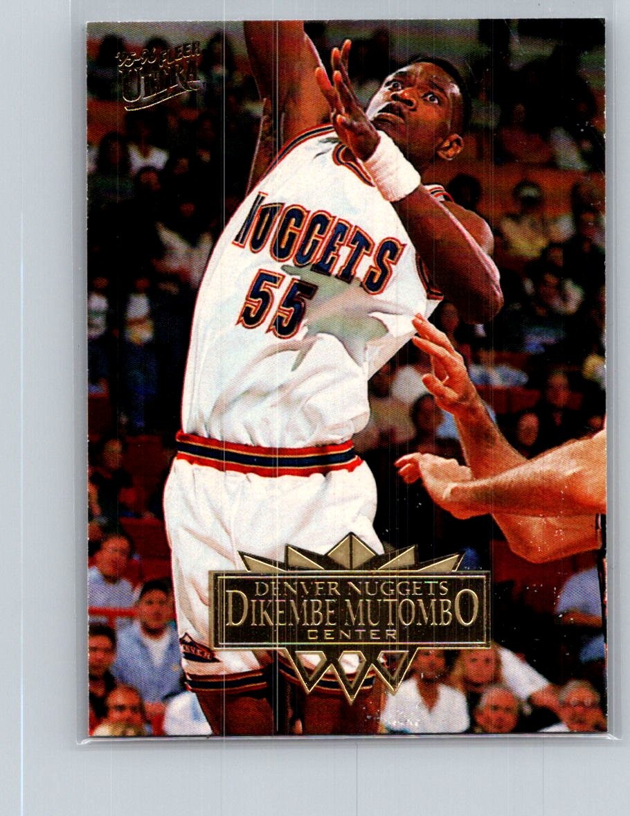 1995-96 Ultra Basketball #45 Dikembe Mutombo - VG - Denver Nuggets