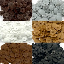 PZ2 Screw Caps Covers Pozi Head 12mm Push Fit Furniture Black White Brown Spax