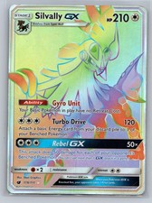 Silvally GX 119/111 Rainbow Rare Crimson Invasion Pokemon Holo Damaged on eBay