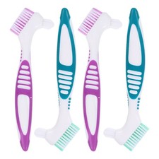 4 Pcs Denture Wipes False Teeth Toothbrush Cleaner Cleaning Dental Appliance