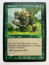 Rhox [Starter 2000] Heavily Played Foil Magic The Gathering MTG HP