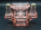 Vintage Westmoreland Pink Depression Selenium Glass Breakfast Set Complete