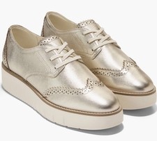 Women's OXFORDS Cole Haan ORIGINALGRAND - SOFT GOLD - SIZE - 5 B