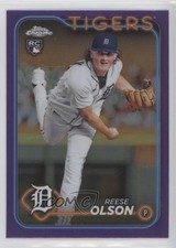 2024 Topps Chrome Purple Refractor 27/250 Reese Olson #40 2v5