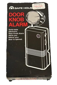 1970s VTG Radio Shack Safe House Door Knob Alarm w/ Original Box