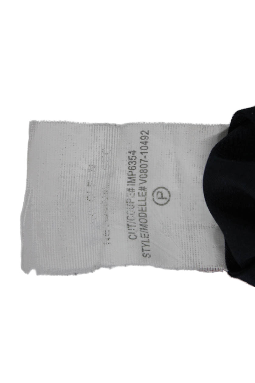 Vince Womens Basic Button-Up Blouse Black Long Sl… - image 5