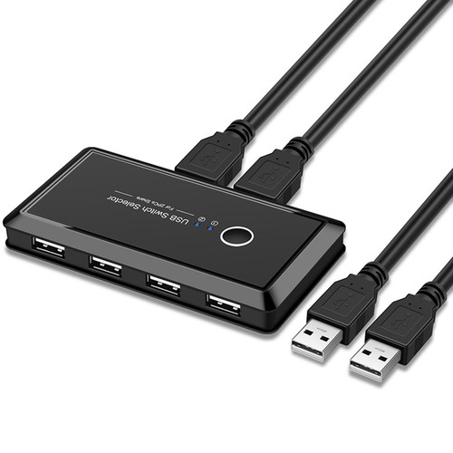 USB 3.0 Switcher Selector 2 Computers Sharing 4 Port USB Devices Switch Hub - Afbeelding 7 van 10