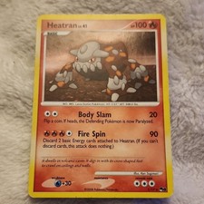 Pokémon Heatran Basic 100 HP Rare Pop Series 8 2008 Body Slam Fire Spin 1/17 Ca…
