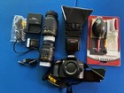 Nikon D D3200 24.2 MP Digital SLR Camera - Black with 2 lens, flash and backpack — photo 1