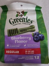 GREENIES Blueberry Dental Dog Treats - 12 Count