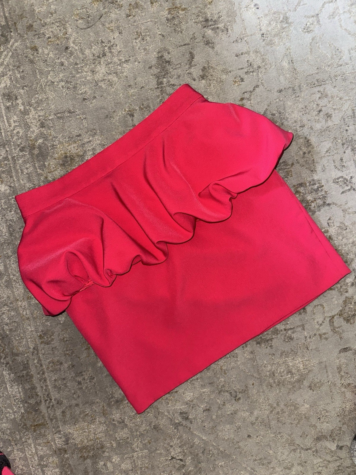 Zara Fuchsia Skirt Hot Pink S Small Ruffle Balloon Mini Sold Out image 5