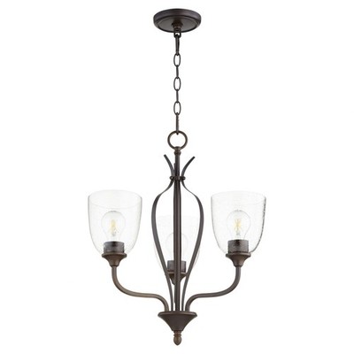 Jardin - 3 Light Chandelier in Quorum Home Collection style - 20 inches wide by