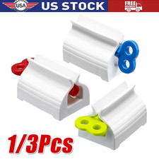 3Pcs Rolling Tube Toothpaste Squeezer Manual Dispenser Seat Holder Home Bathroom